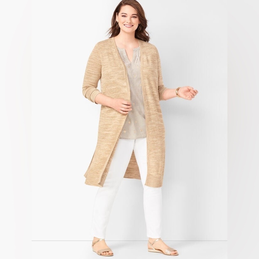 Talbots Women's Petite Cardigan Long Sweater  - Size M‎ Petite